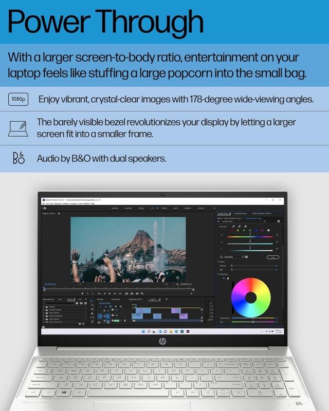 Hp Pavilion 15 Laptop 12th Generation Intel Core I7 1255u Processor 16 Gb Ram 512 Gb Ssd 15 6 Full Hd Display Windows 11 Pro Fingerprint Reader Wi Fi Bluetooth Hd Webcam 15 Eg2025nr 2022 thumbnail 3