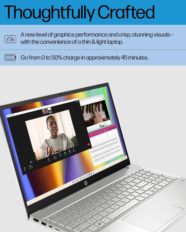 Hp Pavilion 15 Laptop 12th Generation Intel Core I7 1255u Processor 16 Gb Ram 512 Gb Ssd 15 6 Full Hd Display Windows 11 Pro Fingerprint Reader Wi Fi Bluetooth Hd Webcam 15 Eg2025nr 2022 thumbnail 4