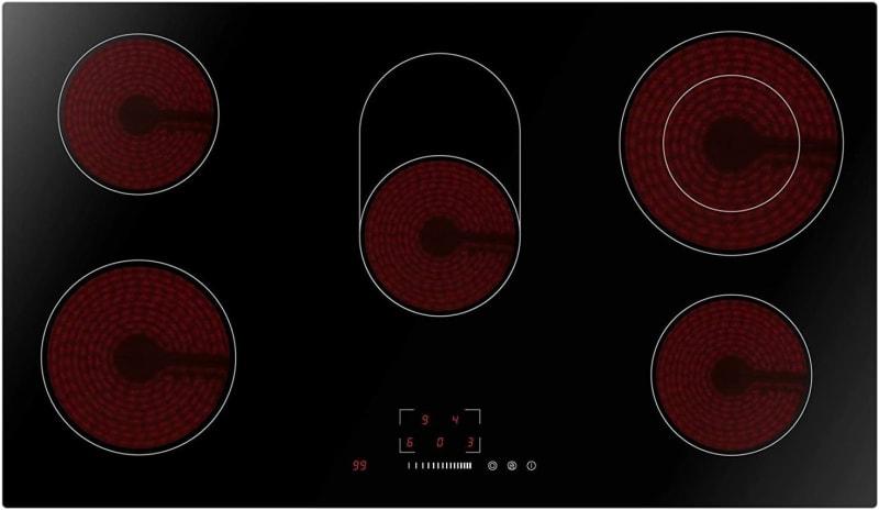 Midea Built-in Ceramic Electric Hob (9200W, 5 Burner, 90 x 52 cm), 1 Year Warranty- MC-HV848