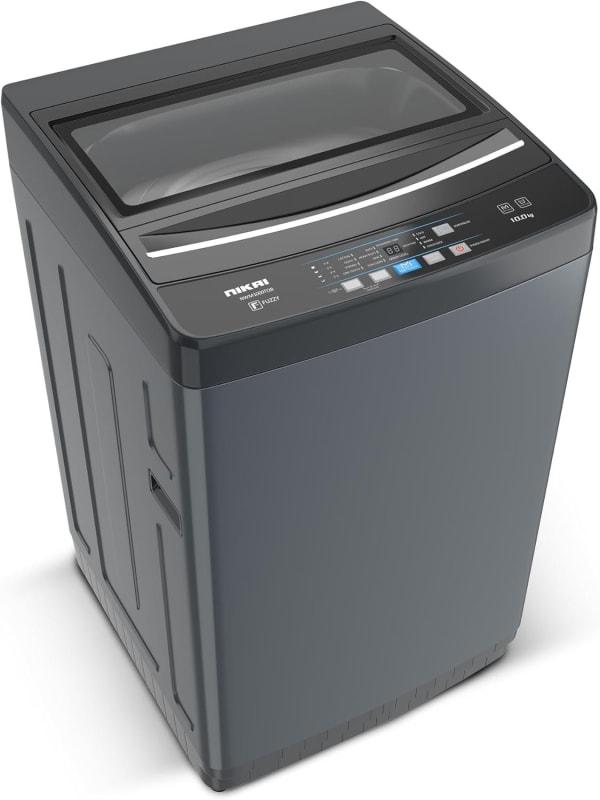 Nikai 12 Kg Fully Automatic Top Loading Washing Machine with Pump Models, Auto Imbalance Control, Silent Operation, Quick Wash, Stainless Steel Drum, Power Off Memory, Child Lock - NWM1200TQB