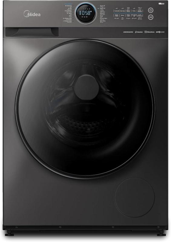 Midea 12KG Front Load Smart Washing Machine with Lunar Dial, 1400 RPM, 14 Programs, Fully Automatic Washer, Digital LED Display, BLDC Inverter, Steam Care, Wi-Fi Connectivity, Titanium MF200W120WBTGCC