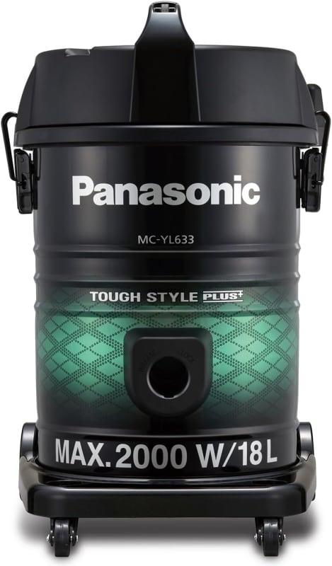 Panasonic 2000W Drum vacuum Cleaner.18 litres capacity, blower function, made in Malaysia -MC-YL633GE47