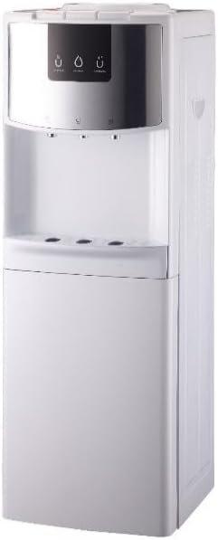 Tornado Water Dispenser Top Loading with Bottom Cabinet Hot & Cold 3 Taps White TWD-L3T3RE-W