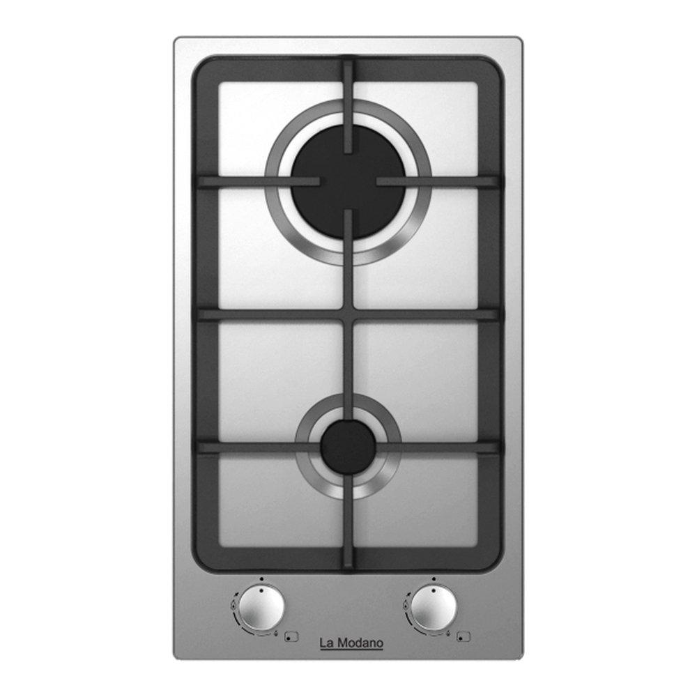 La Modano Built-In 2-Burner Gas Hob Stainless Steel, LMBH301GS (30 cm)