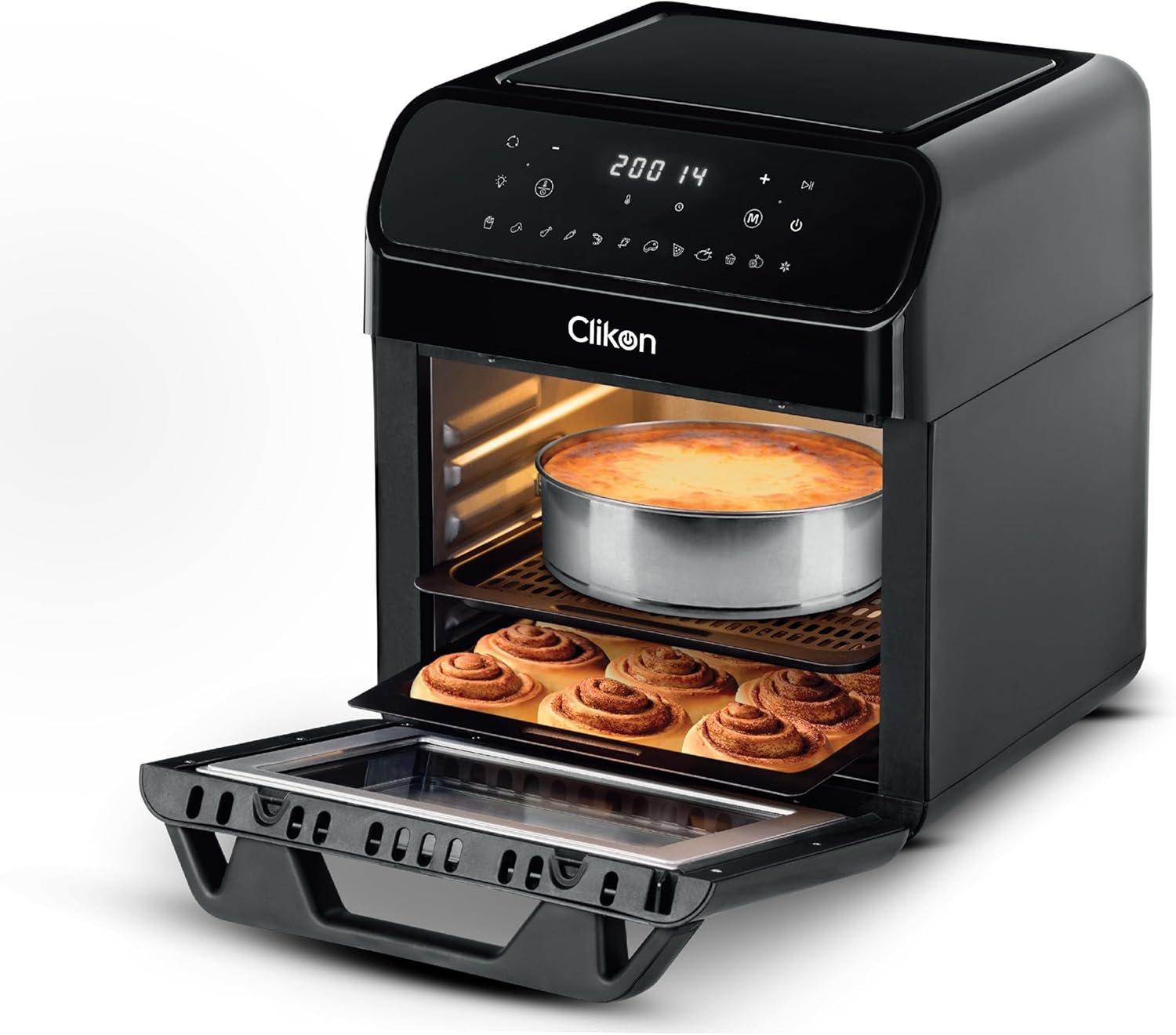 CLIKON Digital AirChef 12L – 1700W Multifunction Air Fryer Oven for Healthy Cooking - CK359