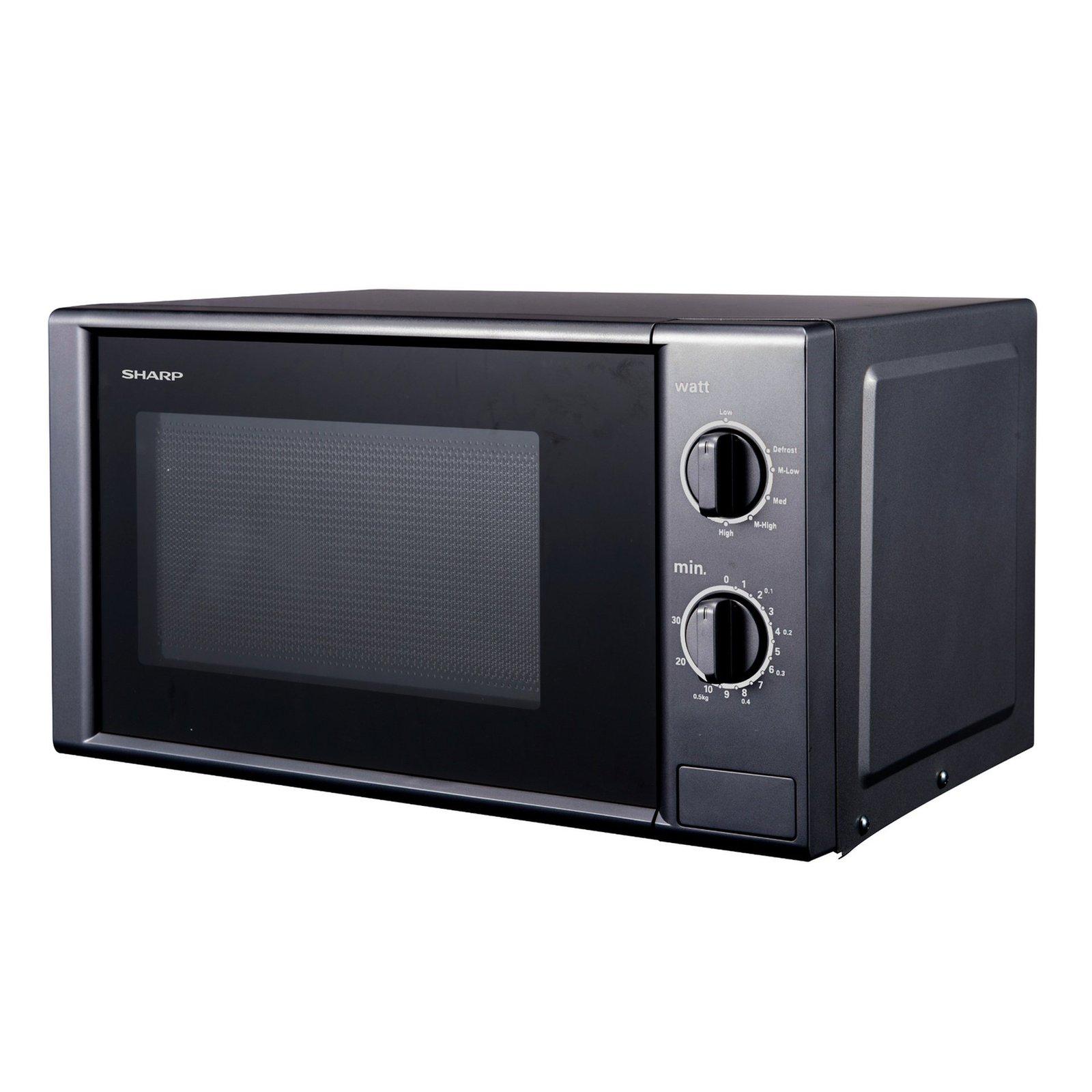 Sharp Microwave Oven, 20 Litre , 700 Watts, Black, R-20GB-BK3