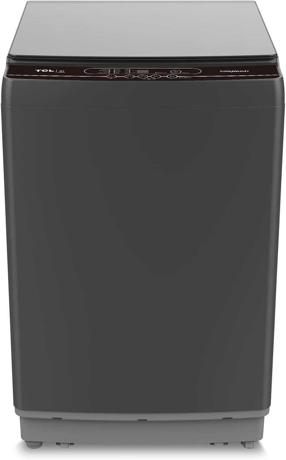 TCL Freestanding - 13KG - Detergent dispenser - Top Load Washing Machine - Even Wash - Safety Lock - Smart Fuzzy control-Timing Preset - Silver Grey - F113TLS