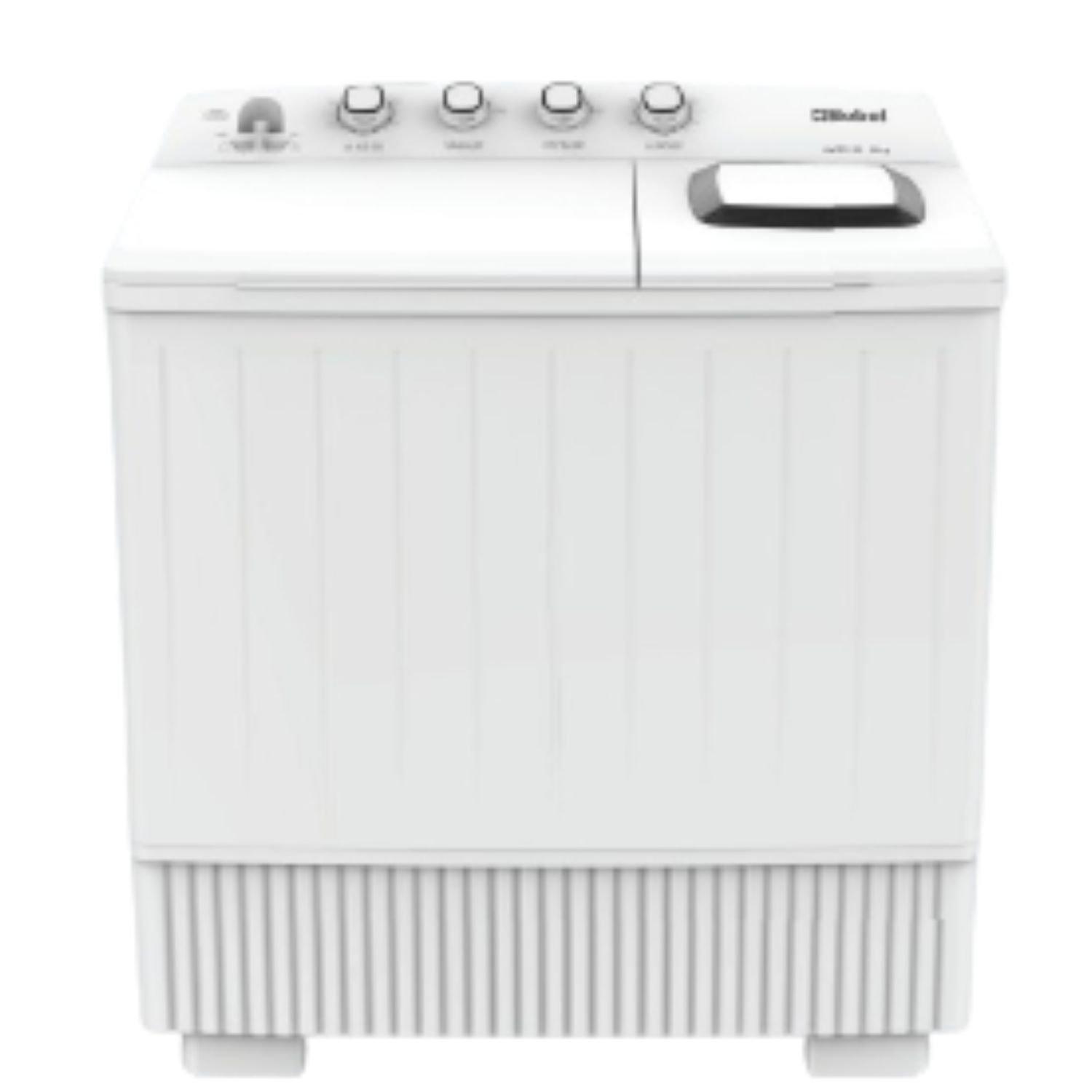 Nobel 28 Kg Twin Tub Washing Machine, 4 Knob Control, Efficient Spin Power Input for Faster Laundry Cycles Color White Model – NWM3100 – 1 Year Warranty.