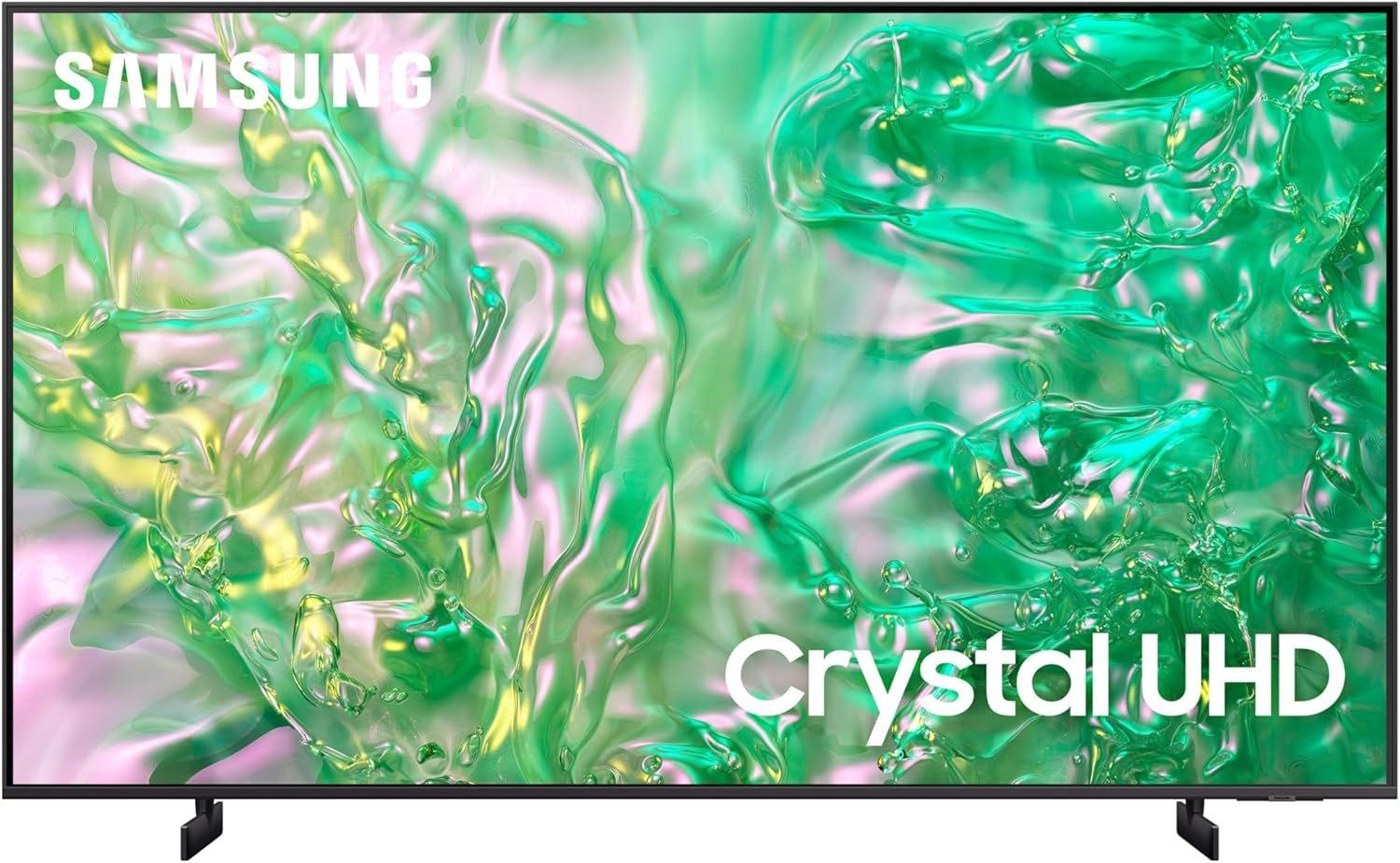 Samsung 50 Inch Tv Crystal UHD 4K, Du8000, Dynamic Crystal Color, 4K Upscaling, Samsung Tizen Os, Airslim Design, Titan Gray, Ua50Du8000Uxzn