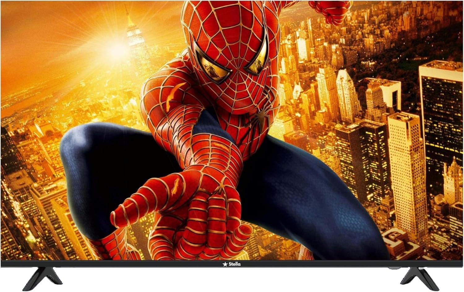 Stella 32 Inch Edgeless Android 14 Smart TV with Netflix, Youtube, Prime Video -SLED32EAJ