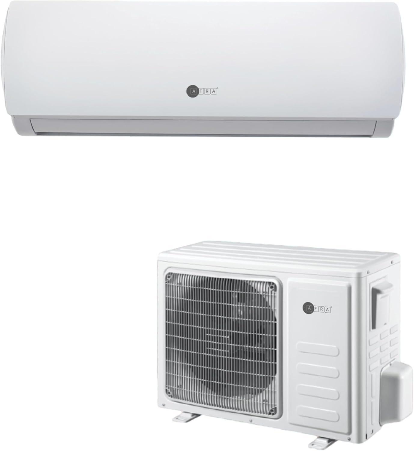 AFRA 1.0 Ton Wall Mount Split Air Conditioner Cooling Only Rotary R410a T3 White, AF-1000ACWT, 5 year compressor warranty.
