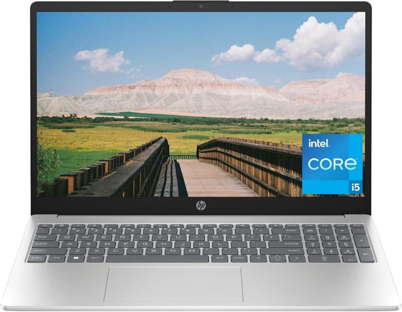HP 15.6 inch Laptop, HD Display, 13th Generation Intel Core i5-1334U, 8 GB RAM, 512 GB SSD, Intel Iris Xe Graphics, Windows 11 Home, 15-fd (2024)(Upgraded)