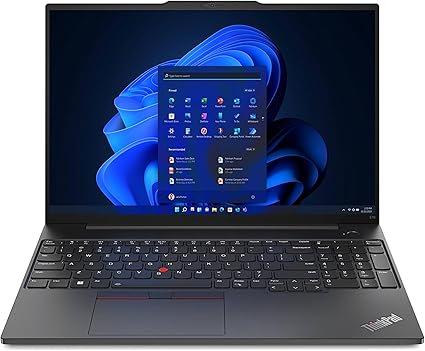 Lenovo Thinkpad E16 G1 Business Laptop With 16 Fhd Display Intel Core I7 1355u 13th Gen Processor 16gb Ddr4 Ram 512gb M 2 Nvme Ssd intel Iris Xe fingerprint Reader windows 11 Balck upgrdae