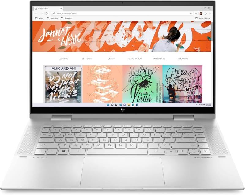 Hp Envy X360 Convertible 15 Inch Laptop Intel Core I7 1260p Processor Intel Iris Xe Graphics 16 Gb Ram 1 Tb Ssd Windows 11 Home 15 Es2026nr Natural Silver Aluminum