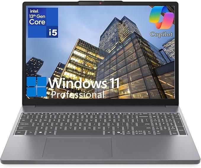 Lenovo Laptop Computer for Home Business, 15 FHD+ IdeaPad Slim 3, Intel 8-Core i5-13420H (Beat i7-1355U), 16GB DDR5 RAM, 1TB PCIe SSD, Copilot AI PC, Luna Grey, Windows 11 Pro (US Version)