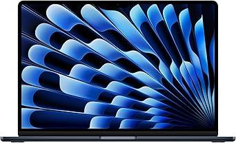 Apple 2025 MacBook Air (15-inch, Apple M4 chip with 10-core CPU and 10-core GPU, 16GB Unified Memory, 512GB) - Midnight;English