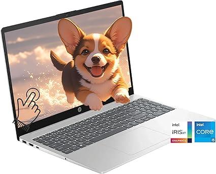 HP (Upgraded) 15.6-inch HD Touchscreen Laptop, 12th Gen Intel Core i5-1235U Processor, 16 GB RAM, 1 TB PCIe SSD, Iris Xe Graphics, Windows 11 Home