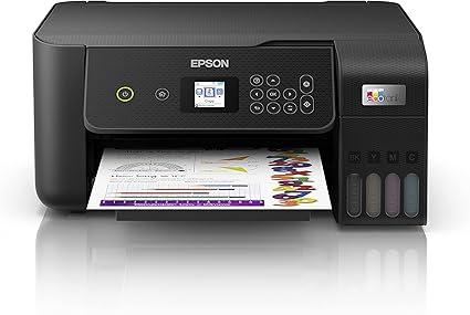 Epson EcoTank L3260 Home ink tank printer A4, colour, 3 in 1 with WiFi and SmartPanel App connectivity, Black, Compact