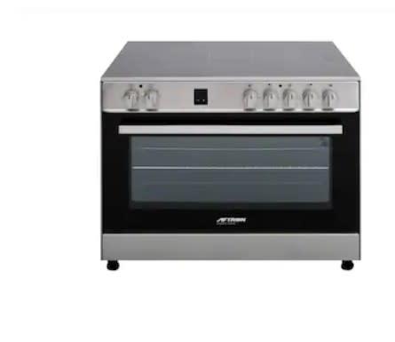 Aftron 90x60 Free Standing Electric cooker, Vitroceramic, Thermostat, Turbofan, Digital Timer, AFERVC9090BFDT