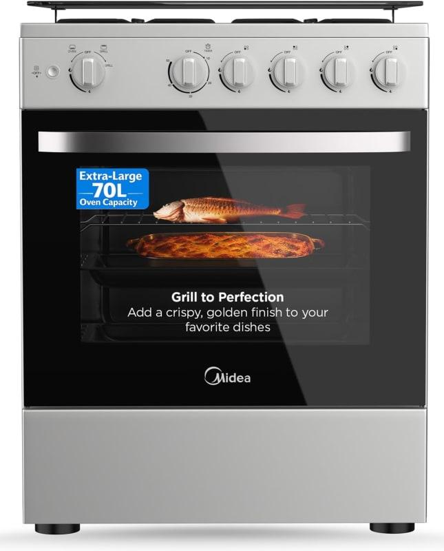 MIDEA MFO-MG-24TE-OL 60x60 GAS COOKER WITH 4 BURNERS